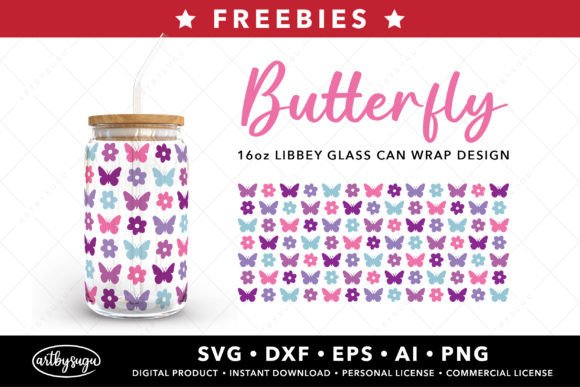 Butterfly Libbey Can Wrap SVG: Elevate Your Design Projects
