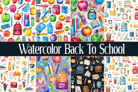 Elevate Your Back-to-School Projects with Watercolor Freebies