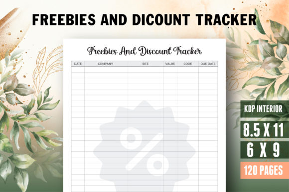 Freebies and Discount Tracker Journal: A Design Asset for Streamlined Projects