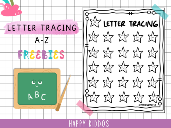 FREEBIES Letter Tracing a-Z: Elevate Early Literacy with Design