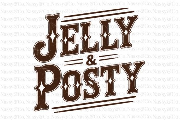 Jelly and Posty Post Western PNG: A Designer's Asset