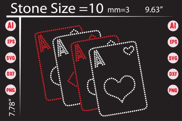 Rhinestone Playing Cards Templates: Instant Design Assets