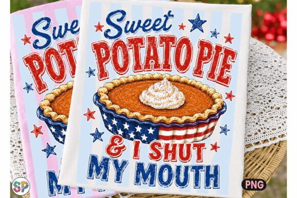 Sweet Potato Pie Funny USA 4th of July: A Designer's Delight