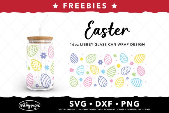 Transform Packaging with Easter Eggs Libbey Can Wrap Freebies Svg