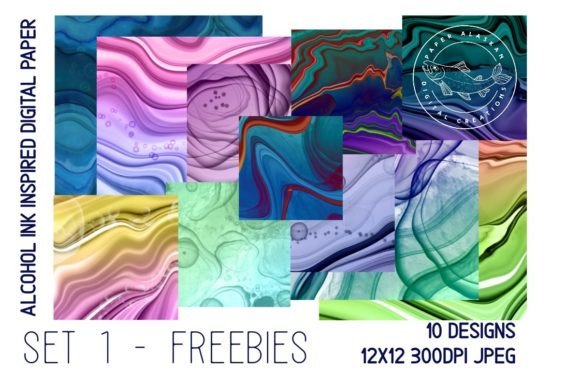 Unlock Free Alcohol Ink Digital Papers for Your Designs